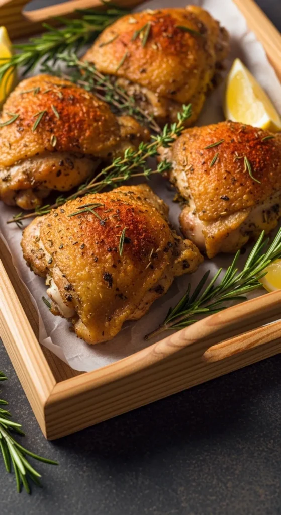 Crispy Herb-Rubbed Thighs