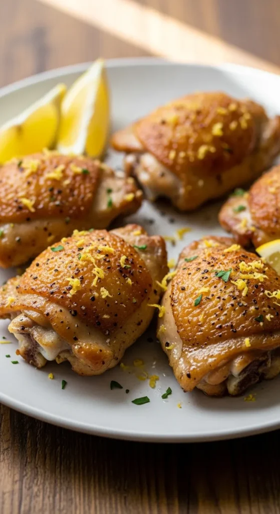 Crispy Lemon Pepper Thighs