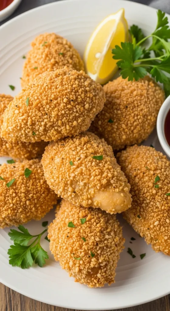 Crispy Oven-Fried Chicken Thighs