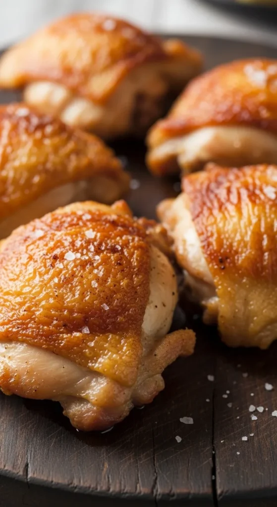 Crispy Plain Salted Chicken Thighs