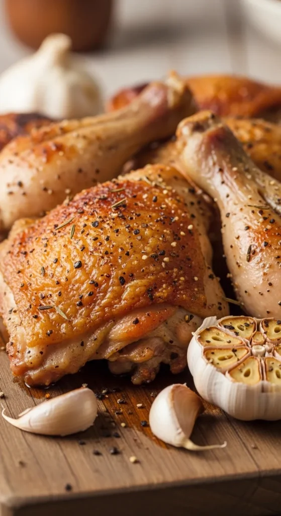 Crispy Skin Garlic Chicken
