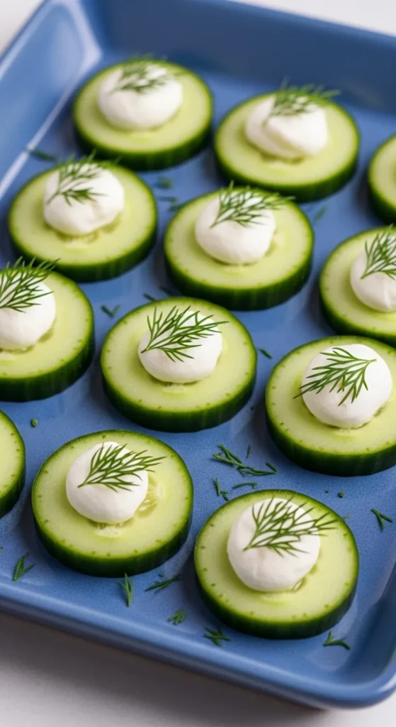 Cucumber Bites with Cream Cheese