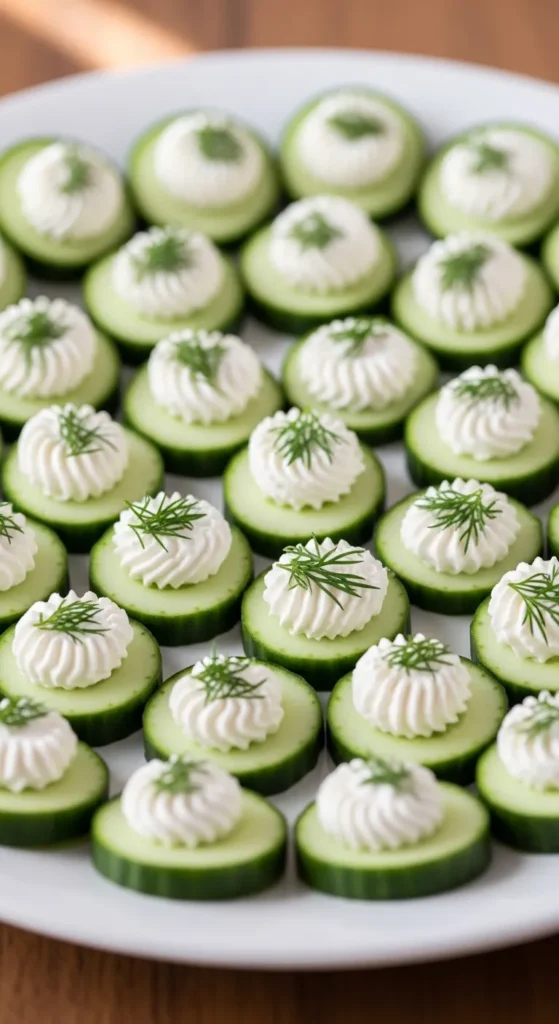 Cucumber Bites with Cream Cheese