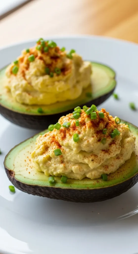 Deviled Avocado Halves