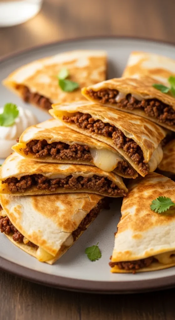 Easy Beef Quesadillas