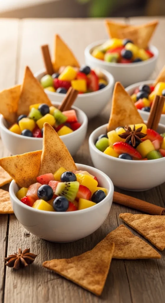 Fruit Salsa with Cinnamon Chips