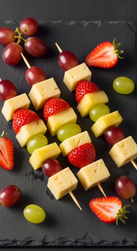 Fruit and Cheese Skewers