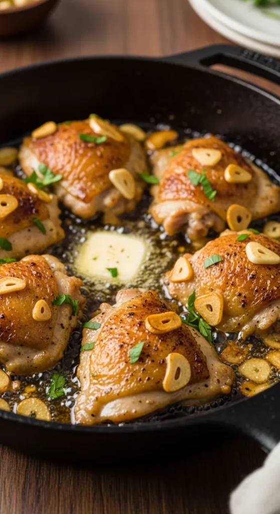 Garlic Butter Chicken Rice Bowl