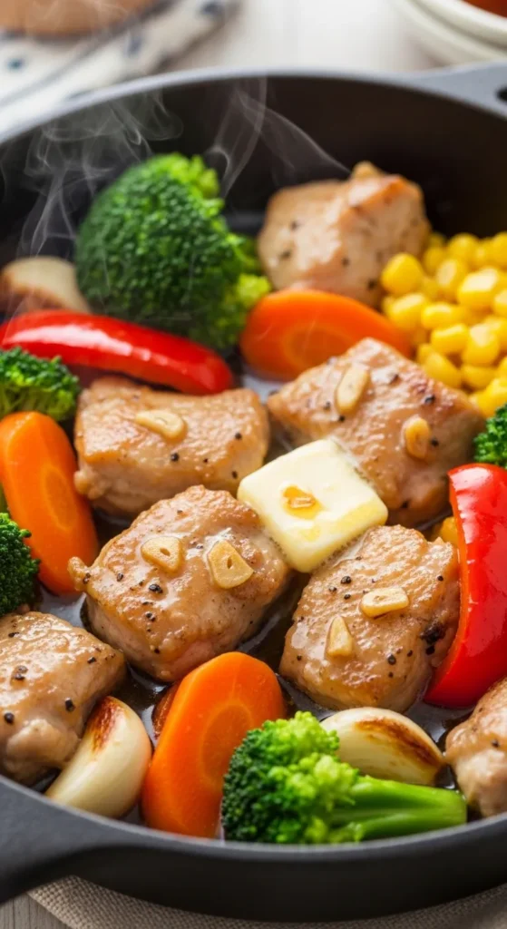 Garlic Butter Chicken and Veggies