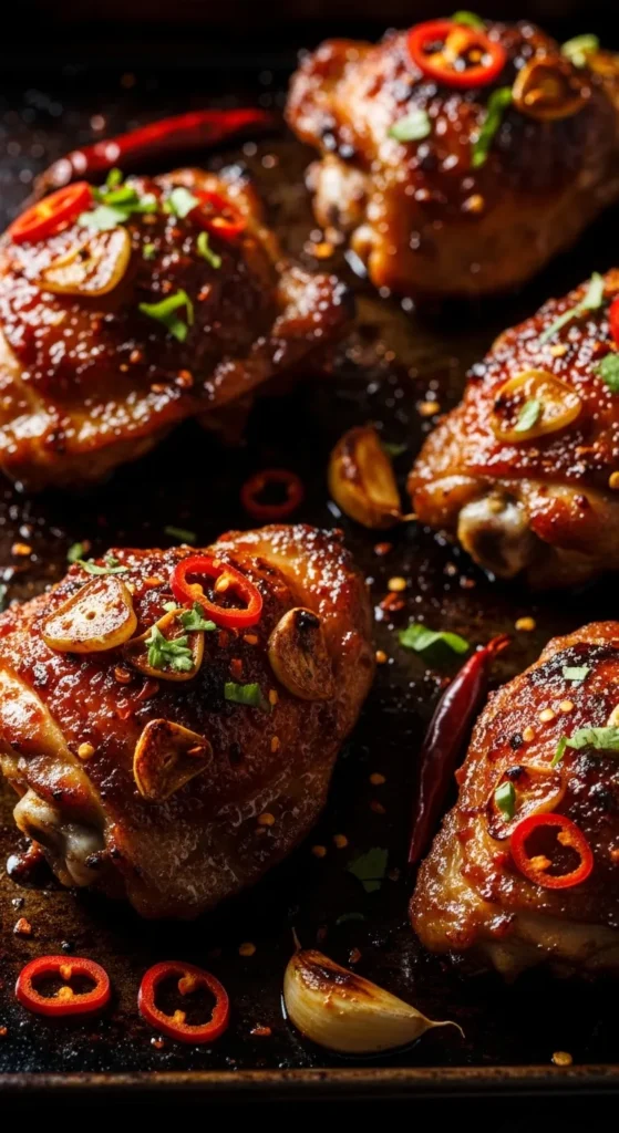 Garlic Chili Chicken Thighs