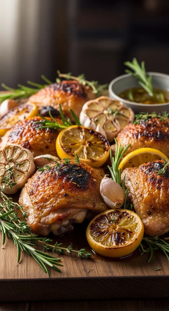 Garlic Lemon Chicken Thighs