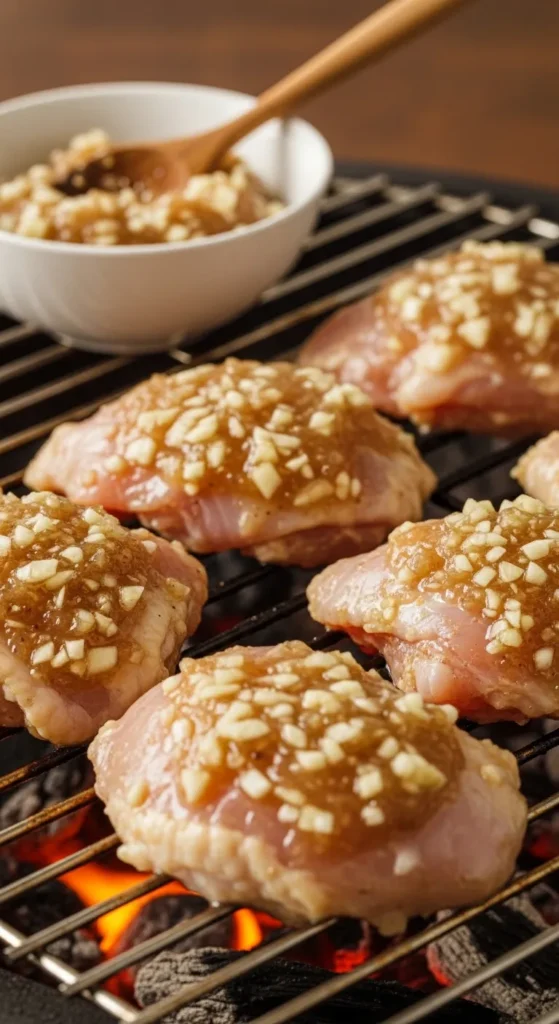 Garlic Onion Chicken Thighs