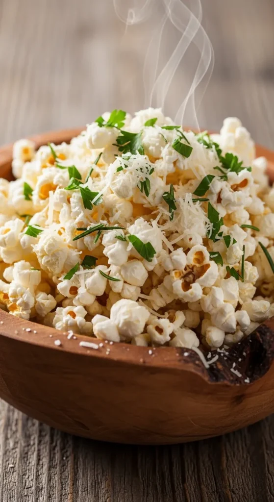 Garlic Parmesan Popcorn
