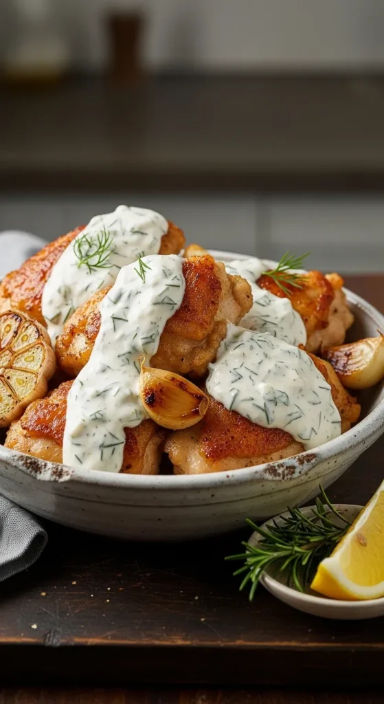 Garlic Yogurt Chicken Thighs