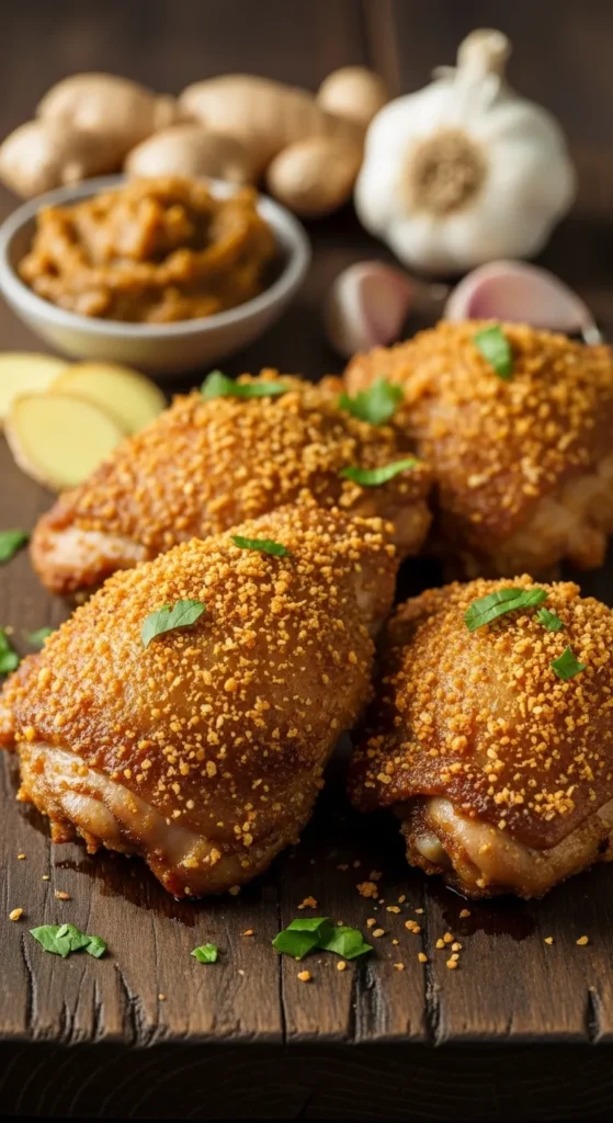Ginger Garlic Chicken Thighs