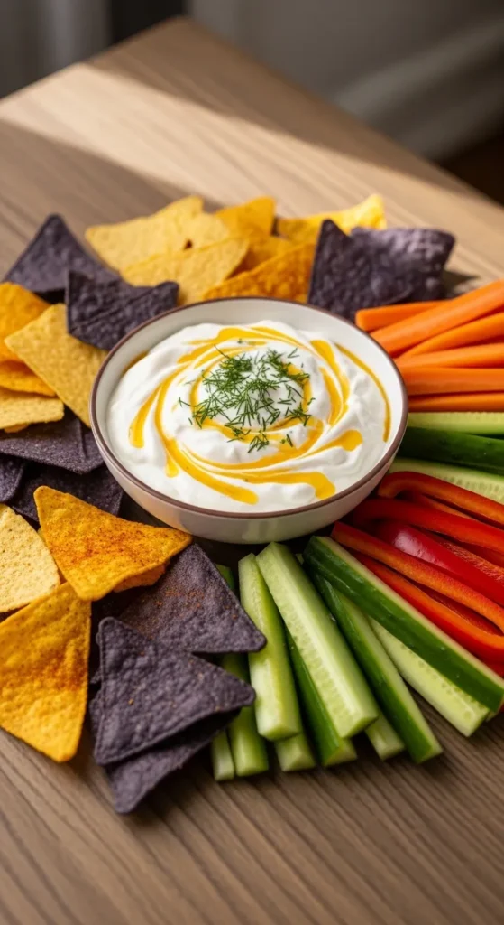 Greek Yogurt Dip with Chips