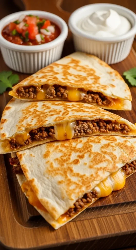 Ground Beef Quesadillas