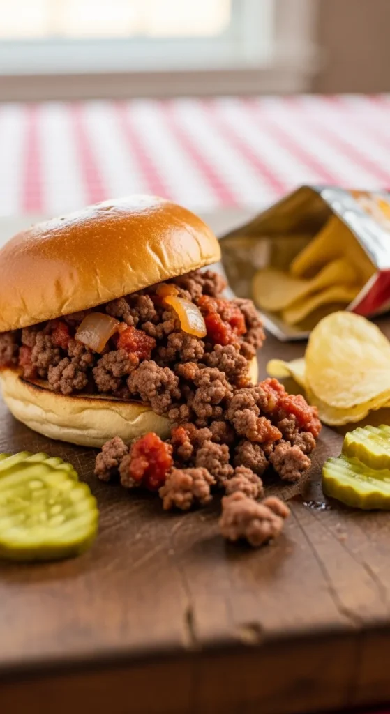 Homemade Beef Sloppy Sandwiches
