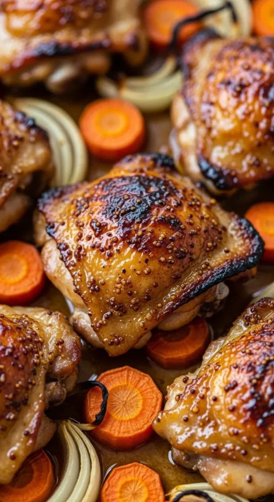 Honey Mustard Chicken Thigh Bake