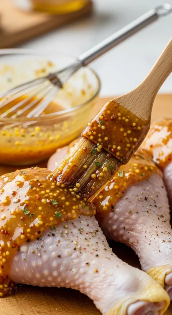 Honey Mustard Glazed Chicken Thighs