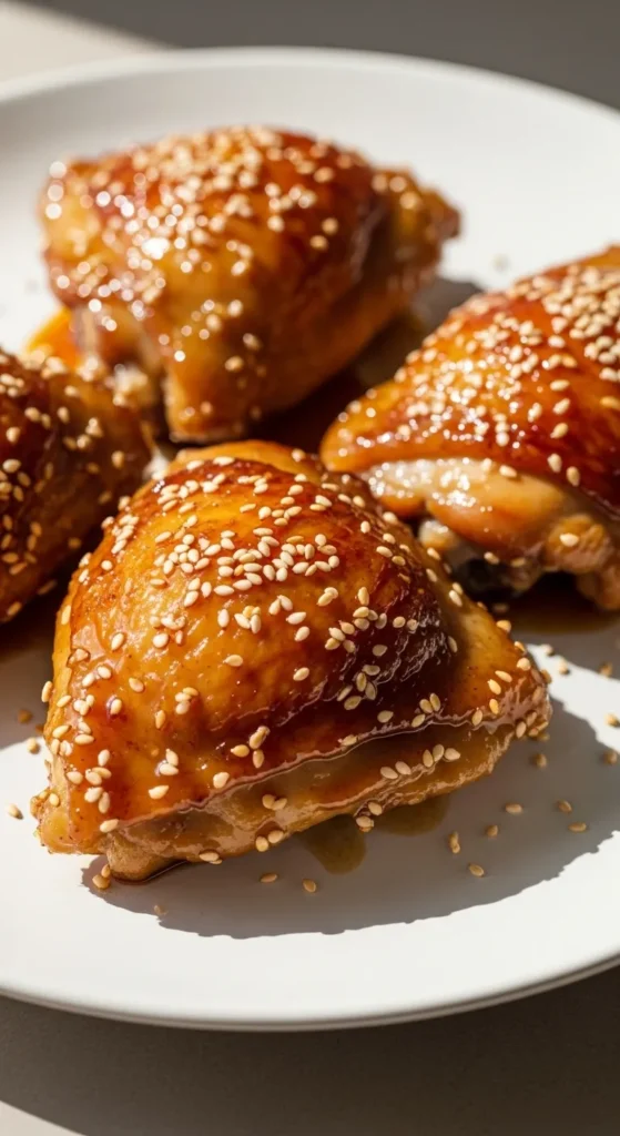 Honey Soy Sticky Crispy Thighs