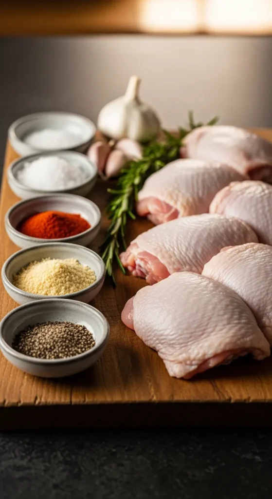 Ingredients You Need for Crispy Chicken Thighs