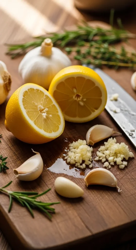 Lemon Garlic Chicken Bowl