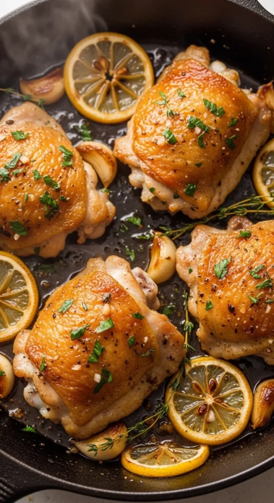 Lemon Garlic Skillet Chicken