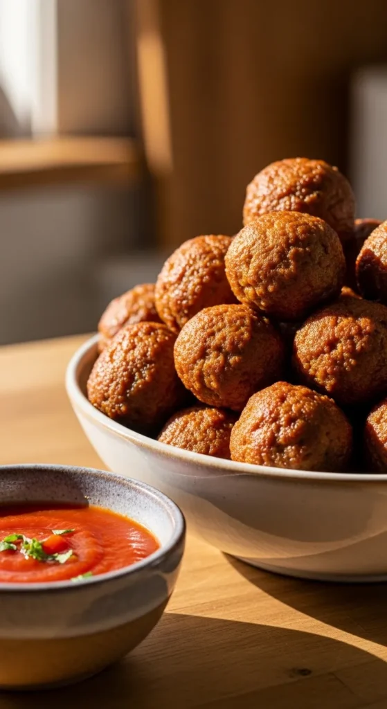 Mini Meatballs with Dipping Sauce