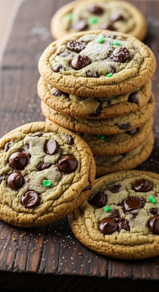  Mint Chocolate Chip Cookies