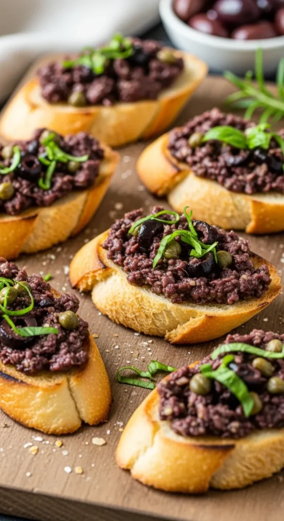 Olive Tapenade Crostini