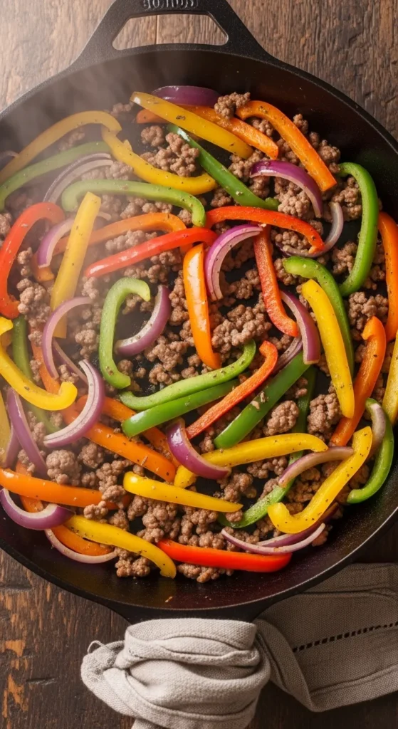  One-Pan Beef Fajitas