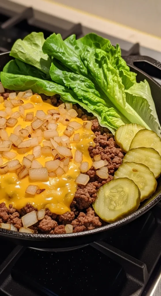 One-Pan Cheeseburger Skillet