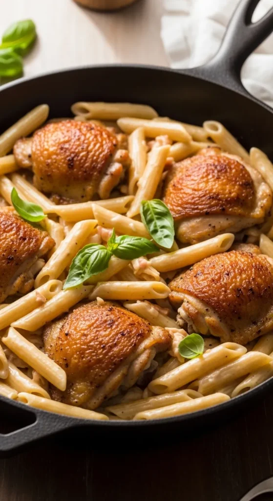 One-Pan Chicken Alfredo Penne
