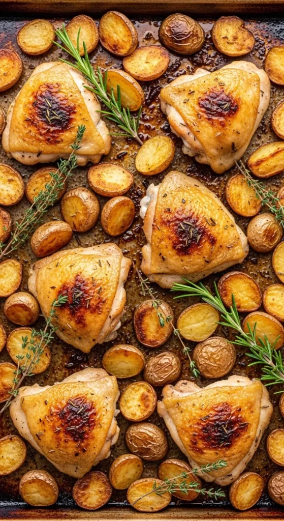 One-Pan Chicken Thighs with Potatoes