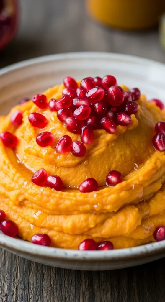 Pomegranate-Topped Sweet Potato Mash