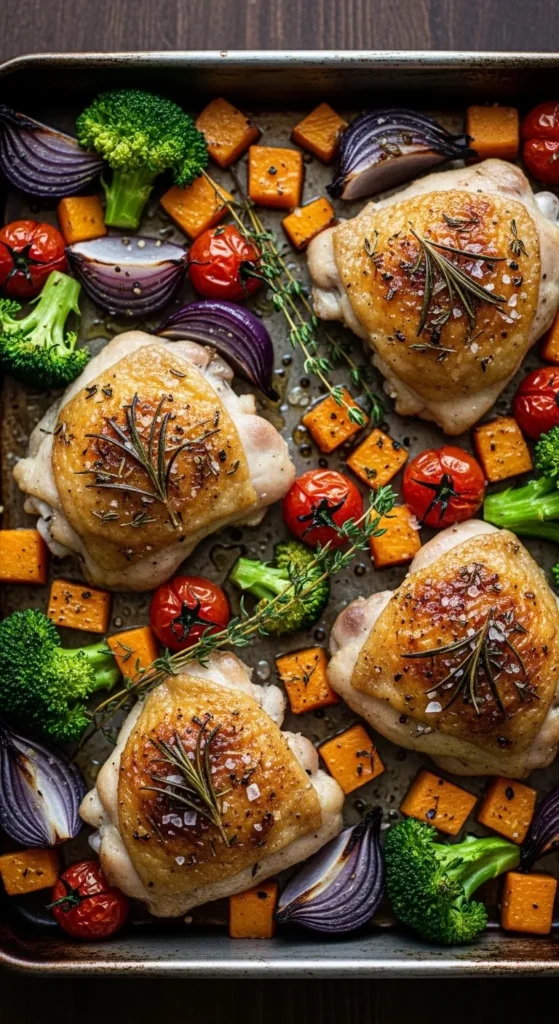 Roasted Chicken Thighs with Vegetables