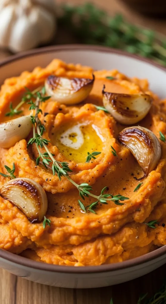 Roasted Garlic and Thyme Mash