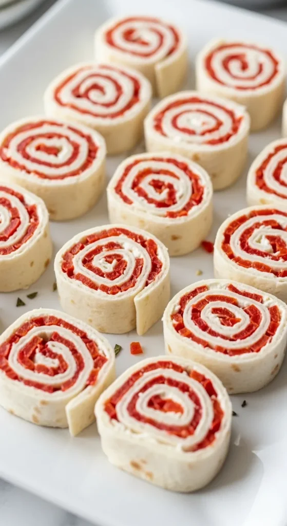 Roasted Red Pepper Pinwheels