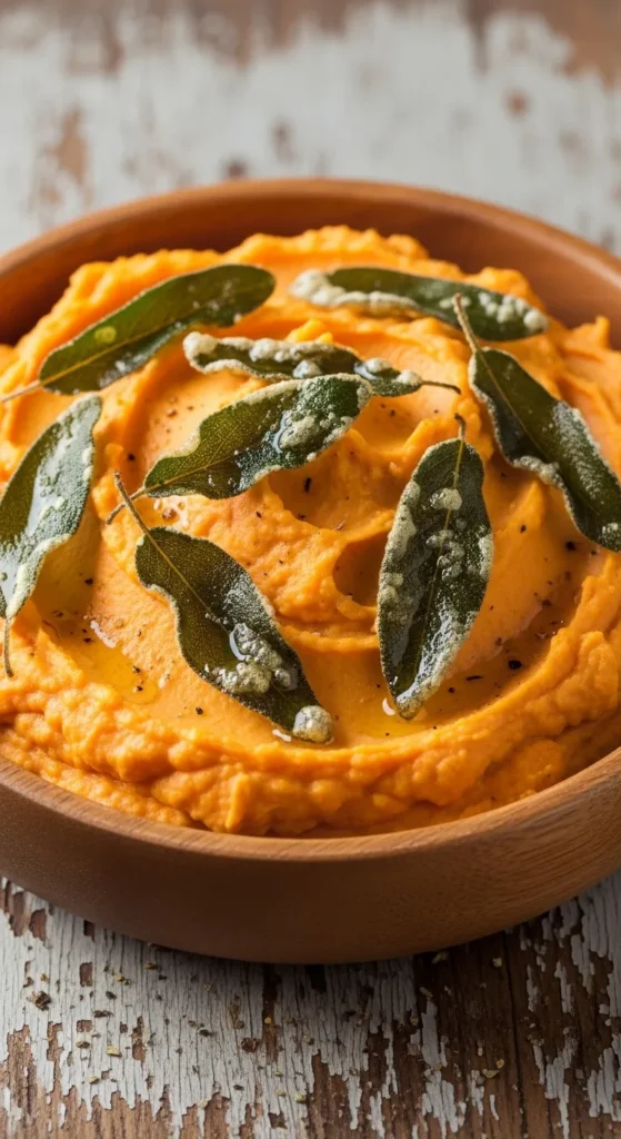 Sage-Infused Mashed Sweet Potatoes