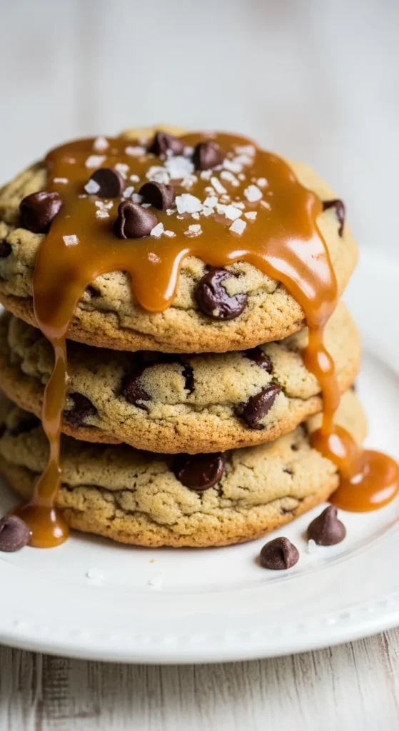 Salted Caramel Chocolate Chip Cookies