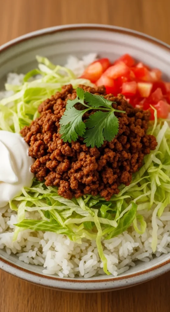 Simple Beef Taco Bowl