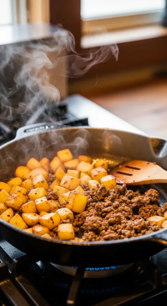 Simple Beef and Potato Hash