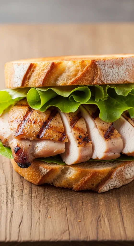 Simple Chicken Thigh Sandwich