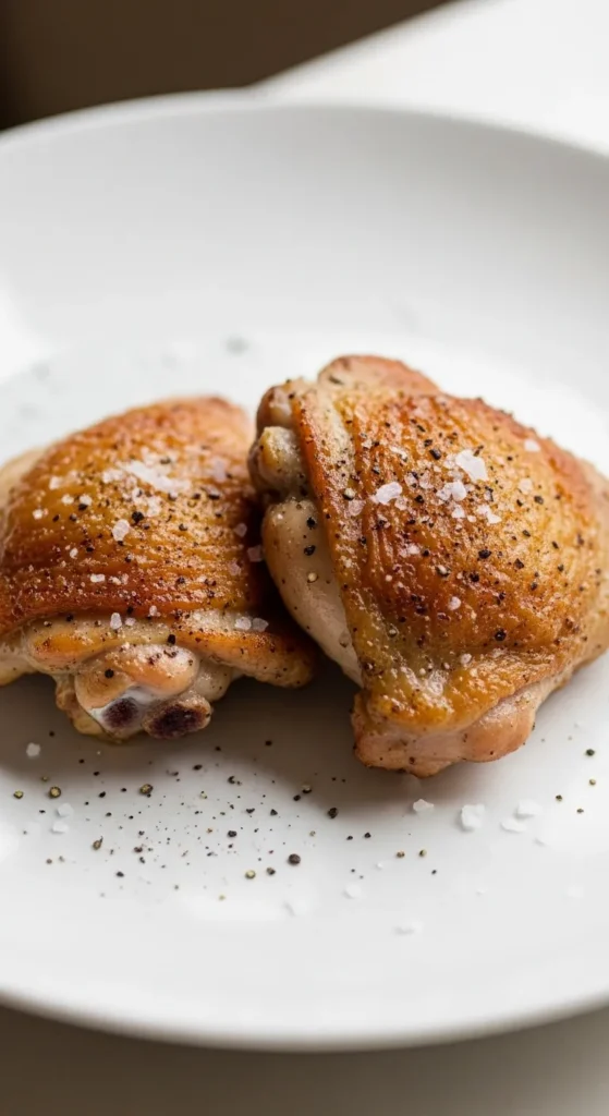 Simple Salt and Pepper Chicken Thighs