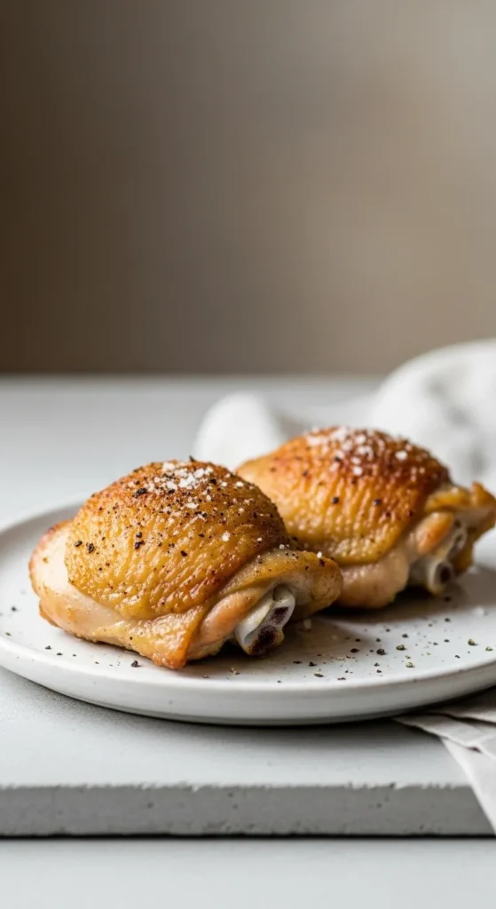 Simple Salt and Pepper Chicken Thighs