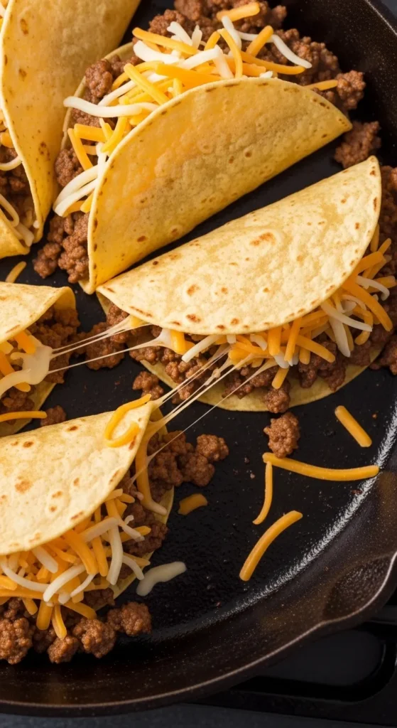 Skillet Beef Quesadillas