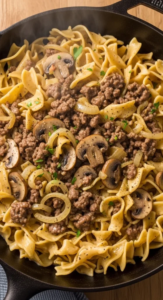 Skillet Beef Stroganoff