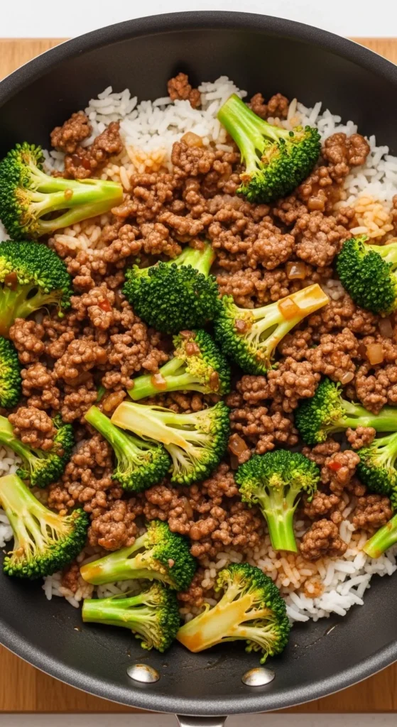 Skillet Beef and Broccoli Rice