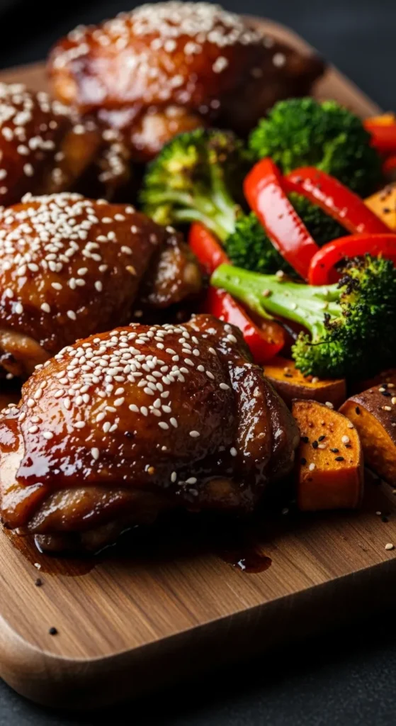 Soy Ginger Chicken Thigh Bake